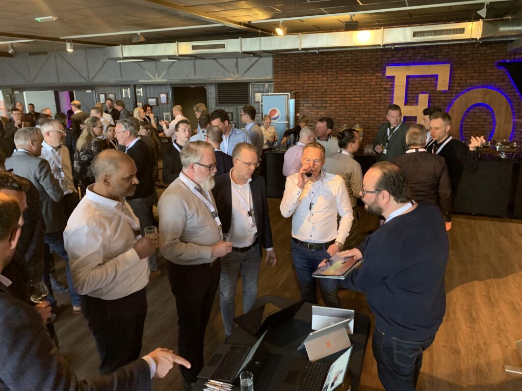 networking at an event of futureproof