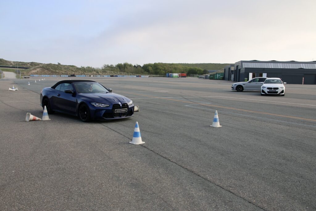 slalom activity on the paddock of circuit Zandvoort with btw driving experience cars